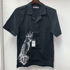 Jim Thompson Rare Palm Cockatoo "Cocky" button-front Hawaiian shirt size S